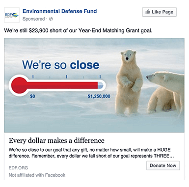 Environmental Defense Fund Advertising on Facebook