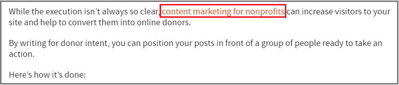 internal link building