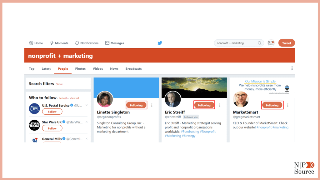 Nonprofit Twitter Marketing - Nonprofits Source