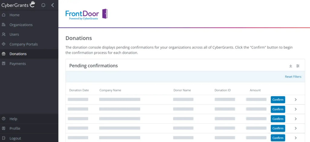 Workplace giving software - CSR platform