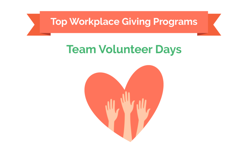 Top workplace giving strategy - team volunteer days