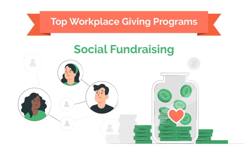 Top workplace giving strategy - social fundraising