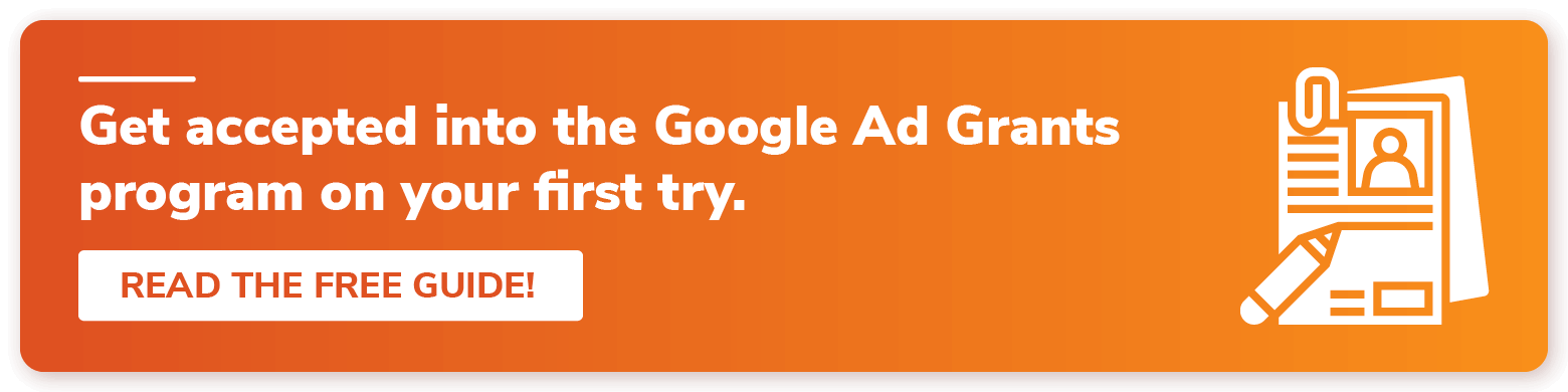 Click to read a guide about apply for the Google Ad Grants program.