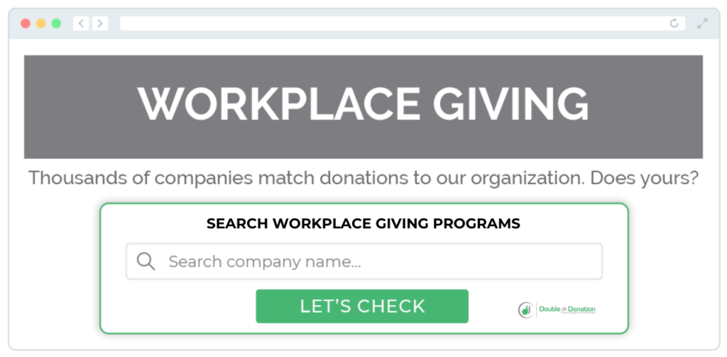 Marketing workplace giving with your website